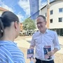 Dominik Oberhofer auf Wahlkampftour in Lienz 