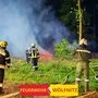 Waldbrand am Montagabend in Liebenfels