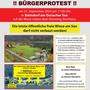 Dieser Flyer wird für den Bürgerprotest in Umlauf gebracht