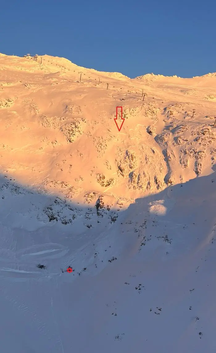 Hier ereignete sich der Lawinenabgang 