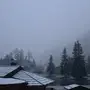 Schneefall in Mallnitz am 15. Mai 2026 um 5.25 Uhr 