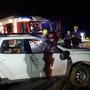 Der Wagen des alkoholisierten Unfalllenkers wurde von den Rettungskräften geborgen
