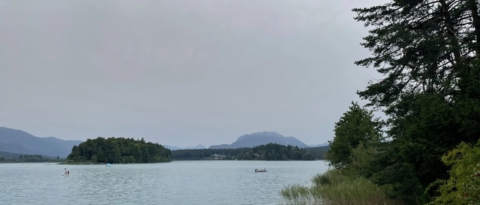 Am Faaker See sorgte der Sahara-Staub für eine ganz eigene Stimmung
