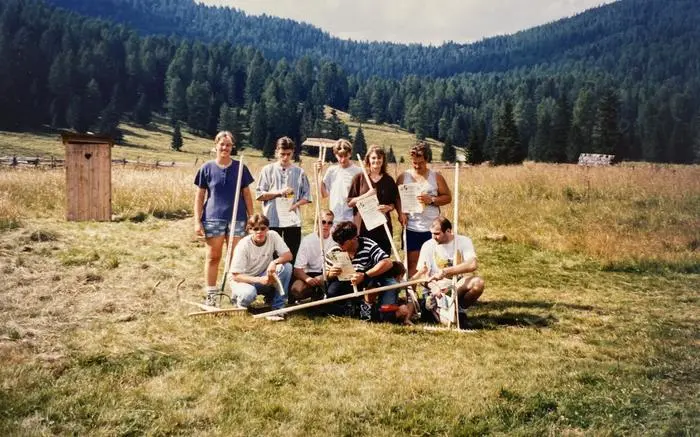 Auch bei verschiedenen Wettbewerben wie beim Almmähen 1998 