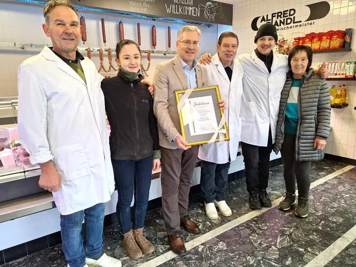 Der Betrieb wurde vor kurzem geehrt 