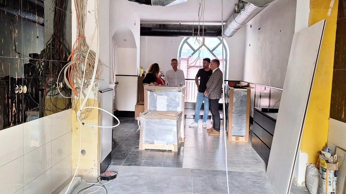 Derzeit wird noch fleißig umgebaut 