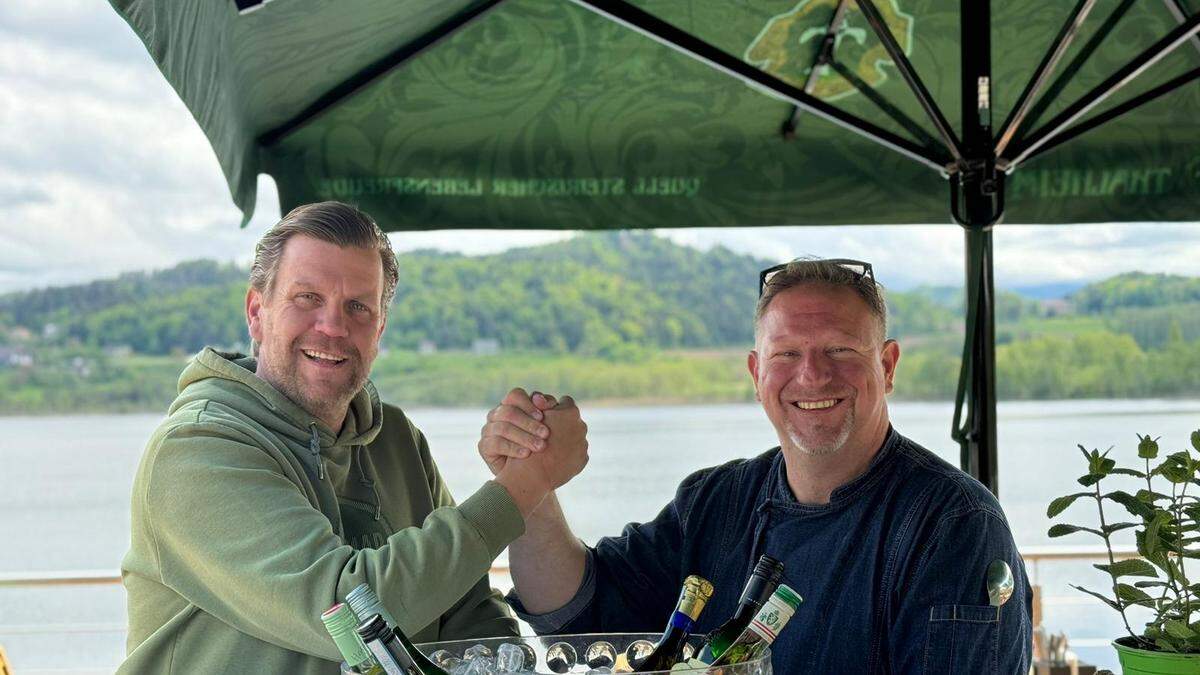 Patric Tellian und Robert Gasser bei der Eröffnung 