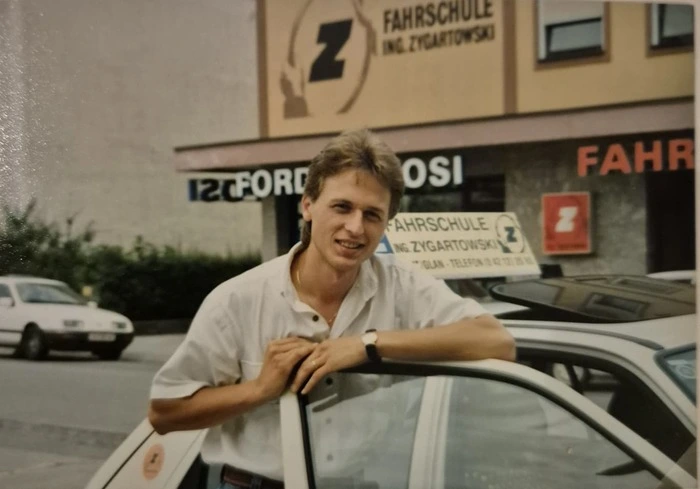 Harald Ressenig an seinem ersten Arbeitstag