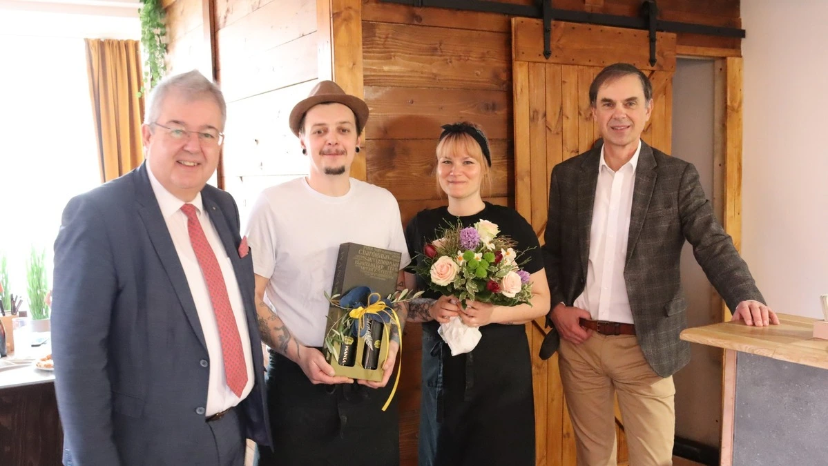 Bürgermeister Walter Zemrosser, Thomas Ferjan, Beate Schweiger und Hubert Madrian