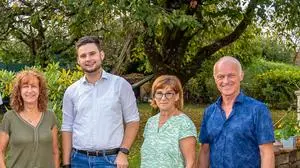 Inge Köfler-Seebacher (Kassierin), Gabriel Kogler (Chorleiter), Barbara Winkler (Schriftführerin) und Charly Winkler (Obmann)