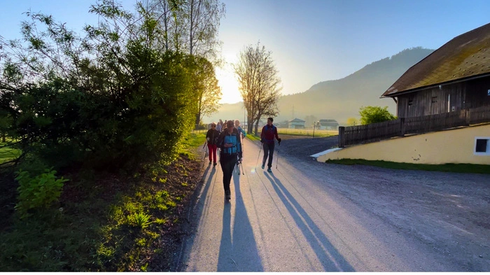 Die Vierbergler marschieren die Gipfel hinauf, in diesem Jahr bei strahlend-sonnigem Wetter.