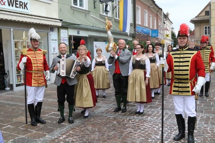 Bewacht wurde die Freyung von der Bürgerlichen Trabantengarde