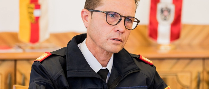Landesfeuerwehrkommandant Rudolf Robin