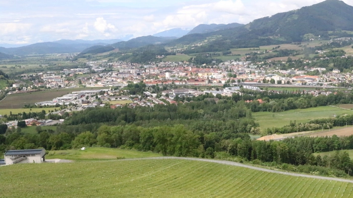 Wie immer ein Traum: die Aussicht auf der Burg Taggenbrunn