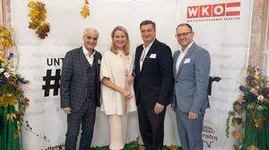 Bezirksstellenleiter Klaus Kert, Bezirksobfrau Eva Hoffmann, Präsident Jürgen Mandl und Direktor Meinrad Höfferer