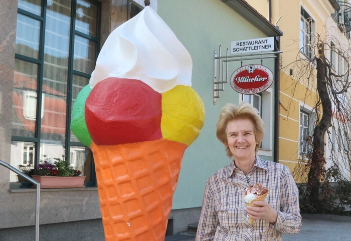 Das selbstgemachte Eis von Gislinde Breitenhuber ist ein Renner