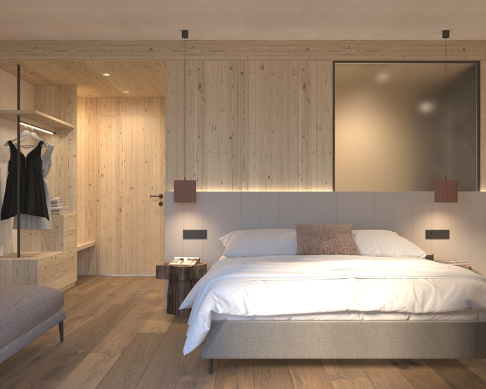 Auch in den Zimmern möchte man Tradition mit Moderne verbinden. 