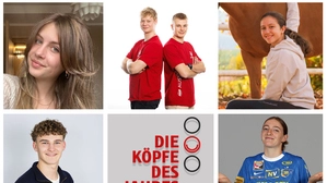 Zu sehen sind die fünf Nominierten in einer Fotomontage. | Diese fünf wollen das junge Talent des Jahres werden