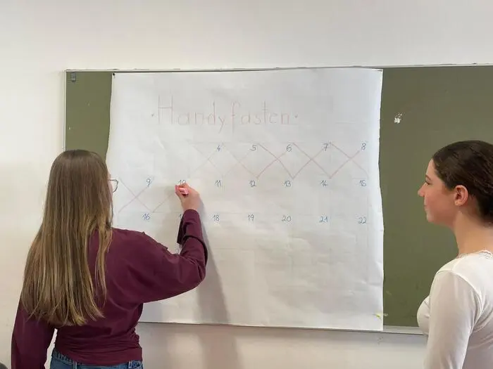 Ein Kalender für den Countdown wurde gebastelt 