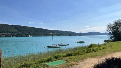 Das Einsatzgebiet am Wörthersee auf Höhe Bad Saag