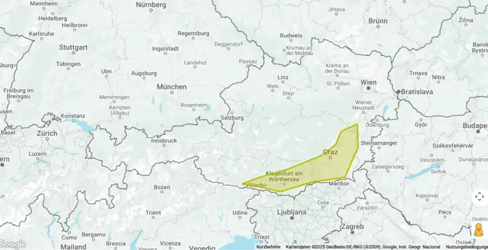 Die Wetterwarnung von Skywarn für Mittwochnachmittag