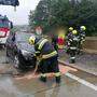 Zu einem schweren Verkehrsunfall wurden die Einsatzkräfte am Donnerstagnachmittag alarmiert