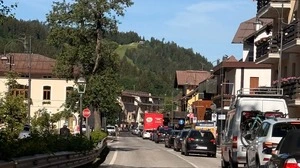 Auch auf der Bundesstraße vor Tarvis staut es sich wegen Überlastung
