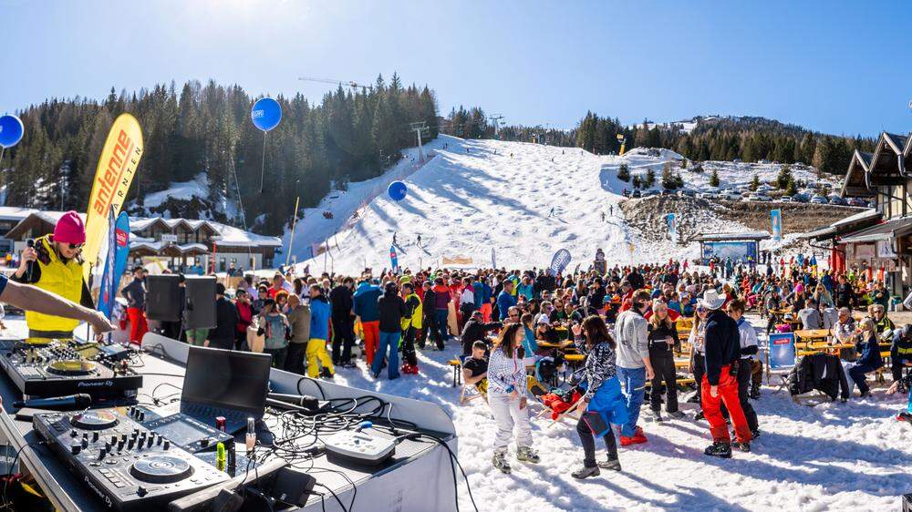 Ab 14 Uhr geht die Après-Ski-Party auf dem Nassfeld los