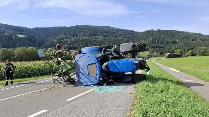 Die Straße musste gesperrt werden