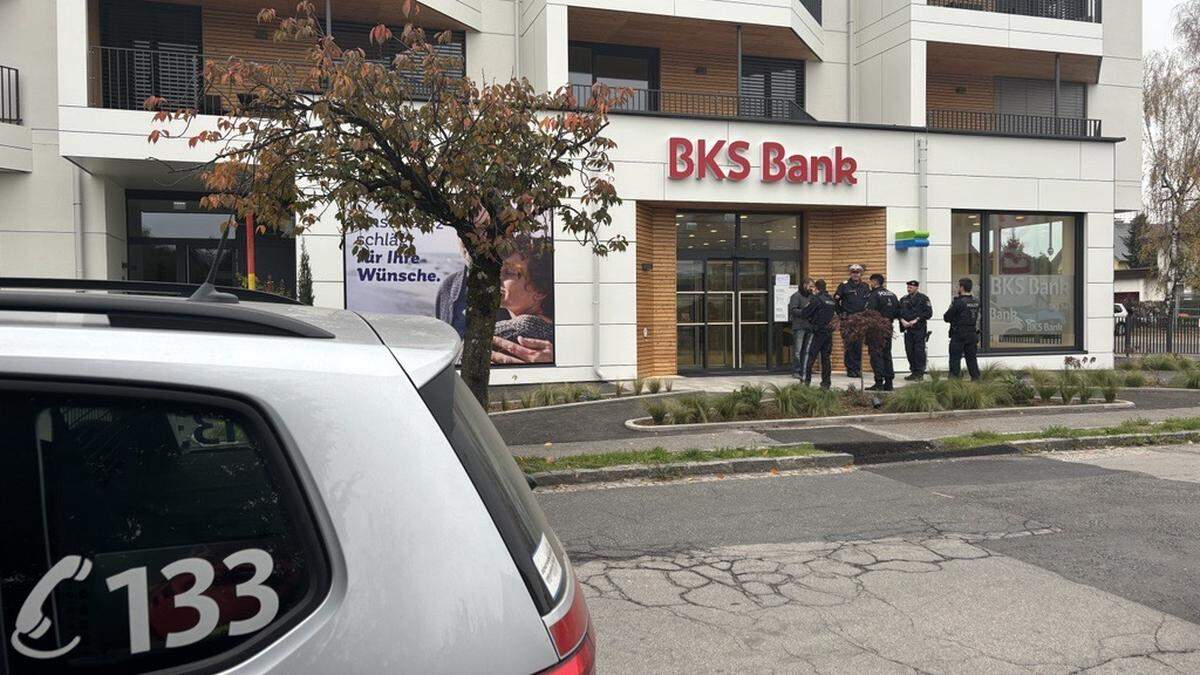 Der Vorfall ereignete sich in der BKS-Bank in Villach-Völkendorf