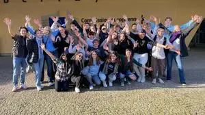 Die Schülerinnen und Schüler der ISC Velden besichtigten in Brüssel auch das Parlament