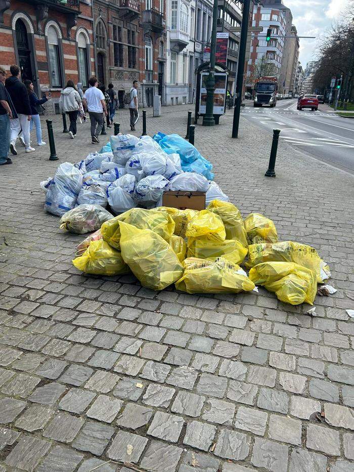 Der Müll ist ein Schandfleck der schönen Stadt