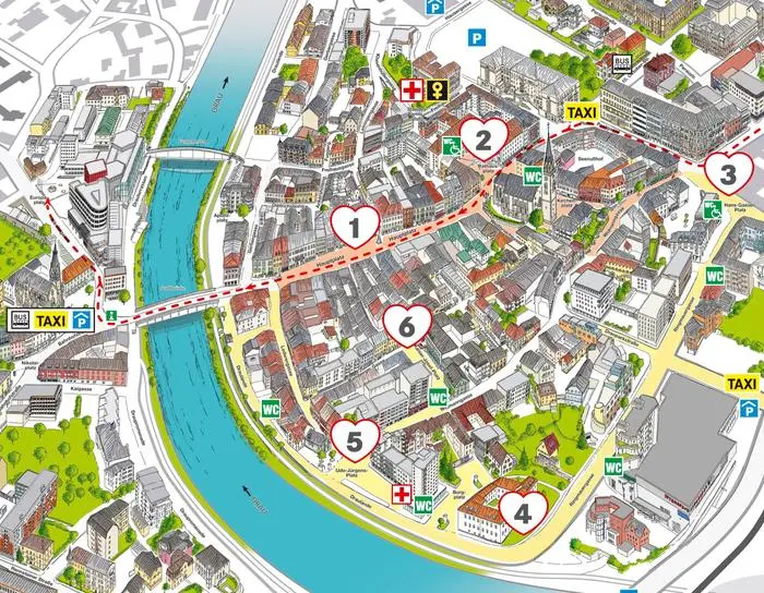 Der Lageplan zum Festgelände