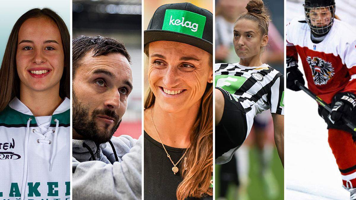 Unsere Nominierten in der Kategorie „Sport“: Dauböck, Pink, Vadlau, Croatto und Ropatsch