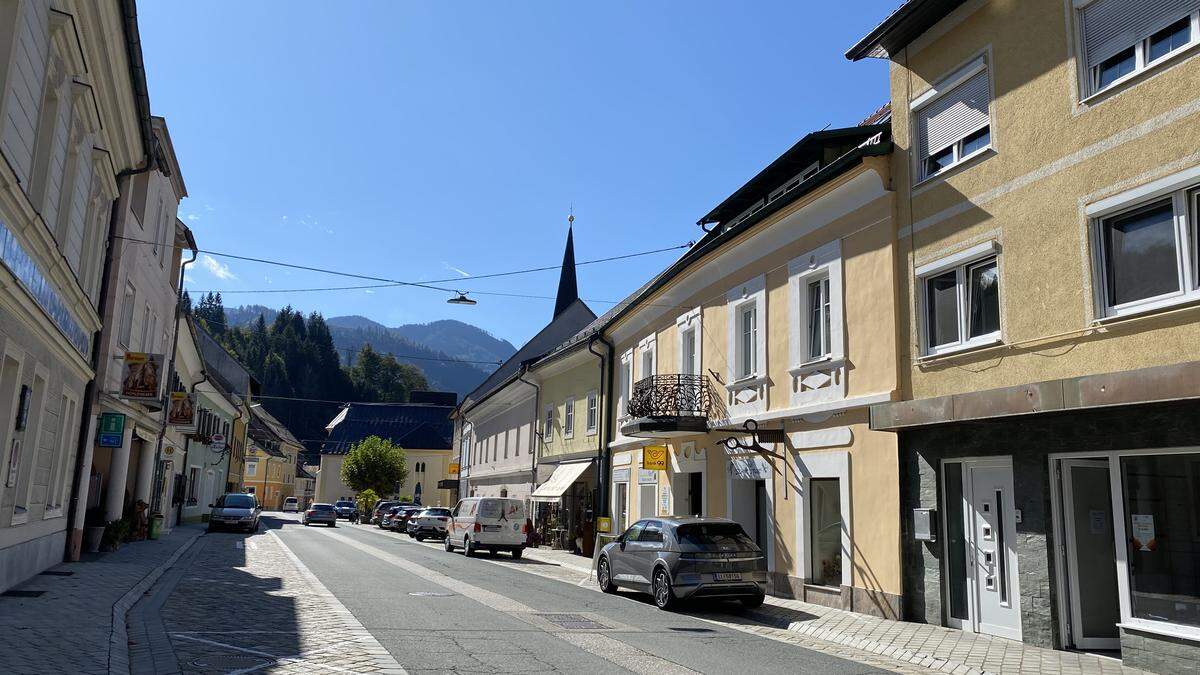 Der Hauptplatz von Bad Eisenkappel