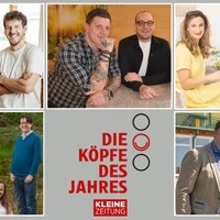 Die Kandidaten von links oben im Uhrzeigersinn: Martin Nuart und Philipp Medved, Ralph Kollnitzer und Patrick Kranl, Silvia Trippolt-Maderbacher und Josef Trippolt, Gerwald Kitz Senior und Junior, die Geschwister Anja, Hannes und Josef Jernej (Mochoritsch)