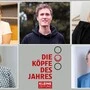 Collage aller Kandidaten der Kategorie „Starke Persönlichkeiten“ auf einem Bild. Die Kandidaten von links oben im Uhrzeigersinn: Elvira Steindorfer, Georg Arnold, Anna Offner, Michael Opriesnig und Evelin Pircer | Die Kandidaten von links oben im Uhrzeigersinn: Elvira Steindorfer, Georg Arnold, Anna Offner, Michael Opriesnig und Evelin Pircer
