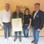 WKK-Bezirksobmann Rudolf Bredschneider, Senior-Chef und Geschäftsführer Lukas Würfler, Geschäftsführerin Manuela Würfler und WKK-Präsident Jürgen Mandl (von links)