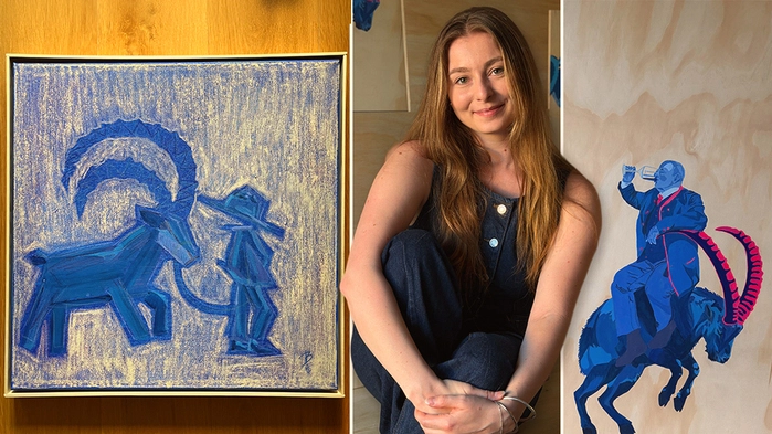 Mitkas Kunst zeigt eine klare Linie