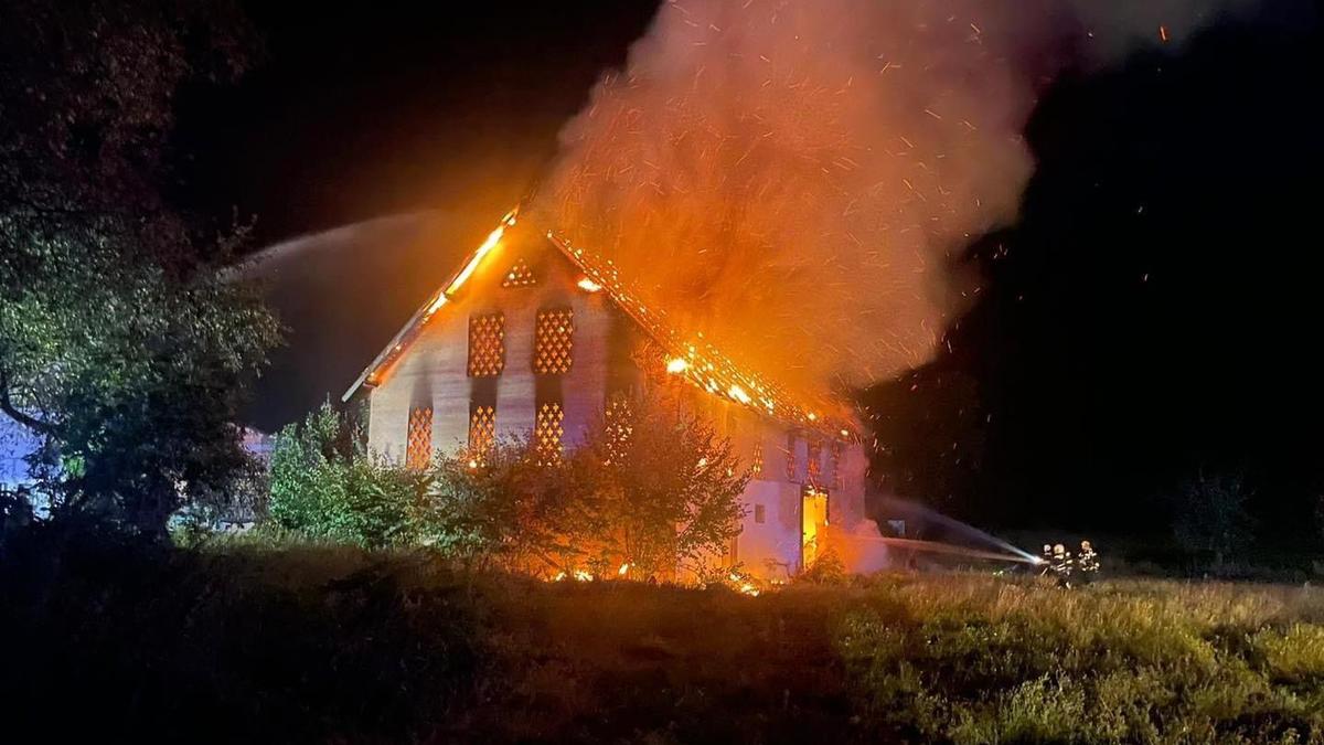 Trotz Löschversuchen brannte das Haus völlig nieder