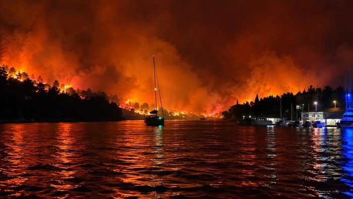 Hunderte Touristen mussten die Flucht ergreifen