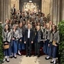 Die Jauntaler Trachtenkapelle Loibach 2025 bei der Eröffnung der Wiener Festwochen mit der amerikanischen Musikerin Laurie Anderson in ihrer Mitte