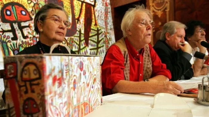 Kerschbaumer 2004 bei Preäsentation des "Austrokoffers"