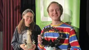 Preisträger „Eichberger und Niemand“ und Jonas Bonas