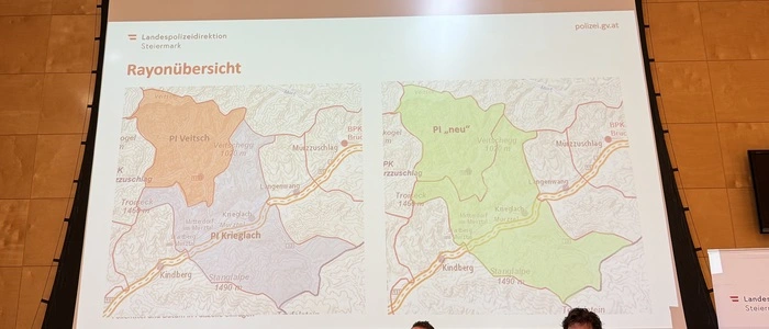 Die Polizei-Fusion wurde Ende September in Krieglach vorgestellt