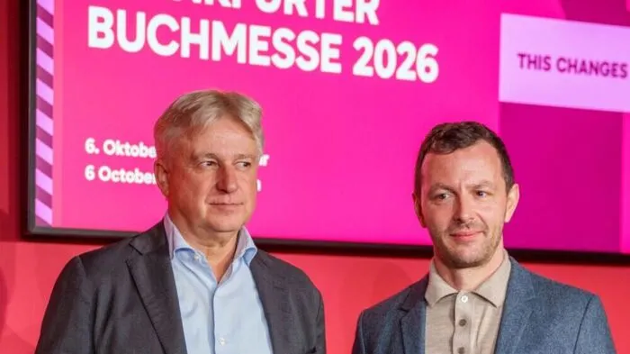 Juergen Boos und Sebastian Gugolz bei der Eröffnungs-PK