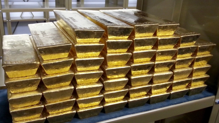 Goldbarren in der OeNB