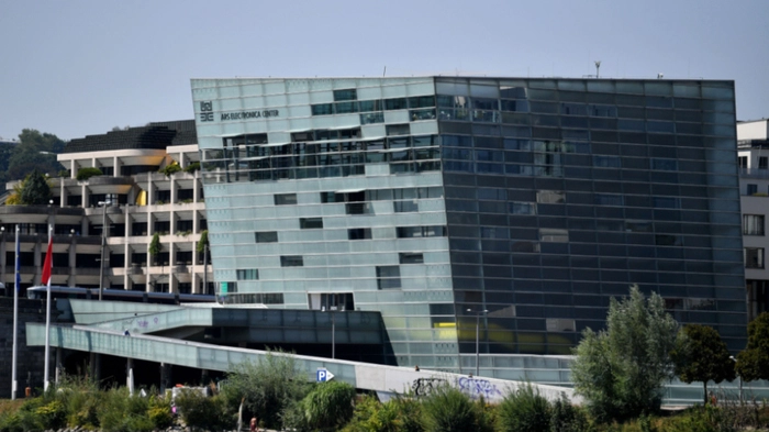 Das Ars Electronica Center am Mittwoch, 22. August 2018, einer der Schauplätze des Ars Electronica Festivals "Error - the art of imperfection", das vom 6. bis 10. September 2018, in der Linzer PostCity statt findet.