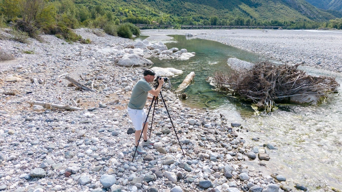 Herwig Turk am Tagliamento