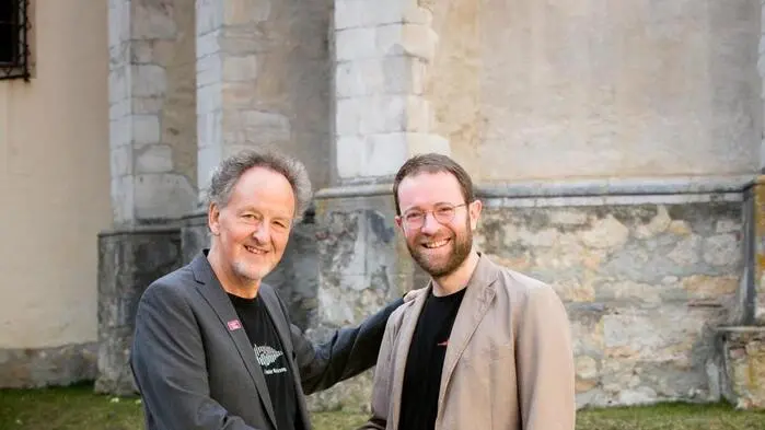 Siegi Hoffmann mit seinem Nachfolger Stjepan Molnar